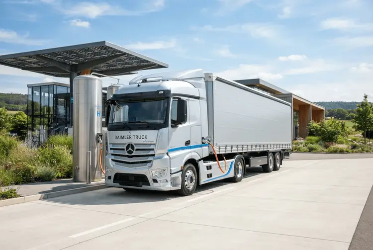 Daimler Truck steckt Milliarden in Wasserstoff-Brennstoffzellen für Lkw