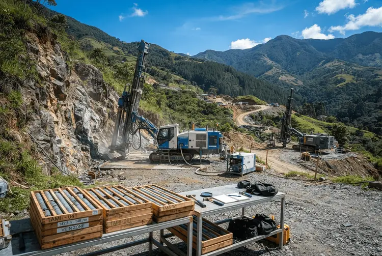 Zweites Bohrgerät: Quimbaya Gold weitet Exploration in Tahami South aus