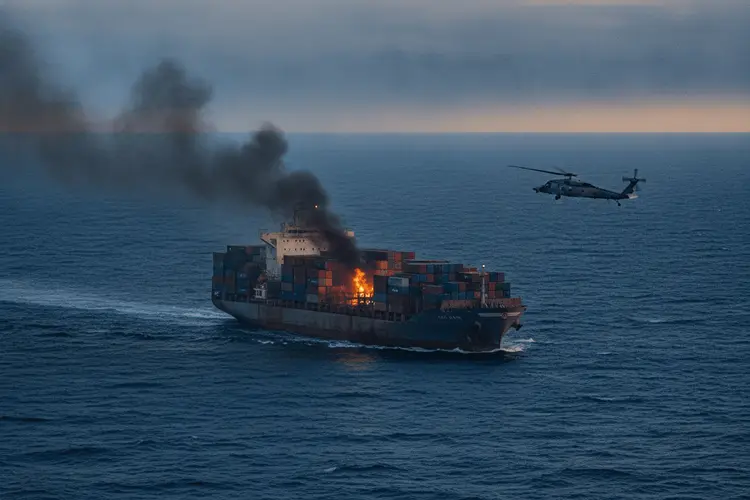 US-Militär beschießt Containerschiff bei Iran-Blockade im Golf von Oman
